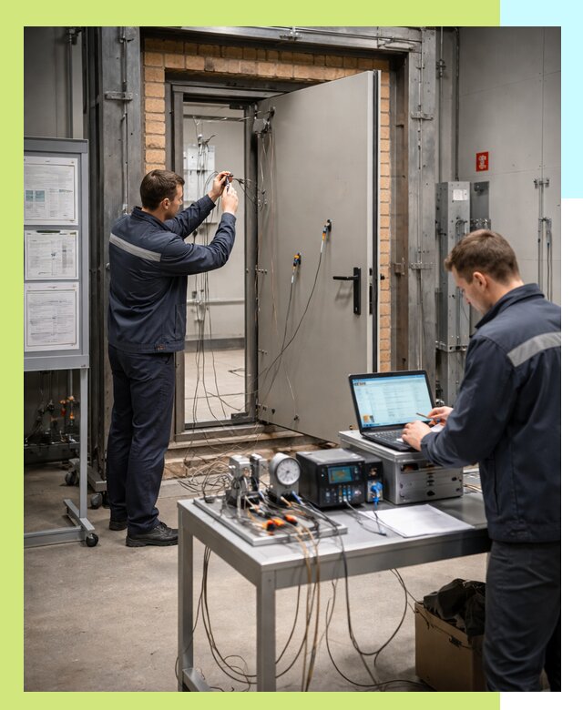 Сертификация противопожарных дверей в Лабинске по ГОСТ и ТР