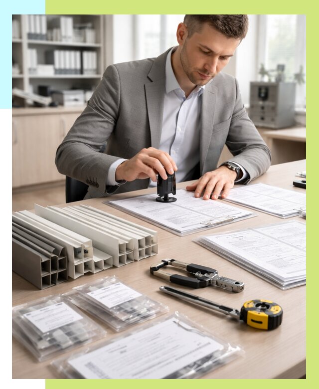 Сертификация ПВХ продукции в Лабинске от 9115 р., Алешин-Лбк