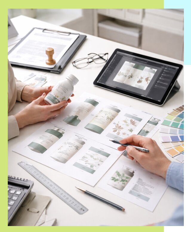 Профессиональная разработка дизайна и текста этикетки продукции в Лабинске