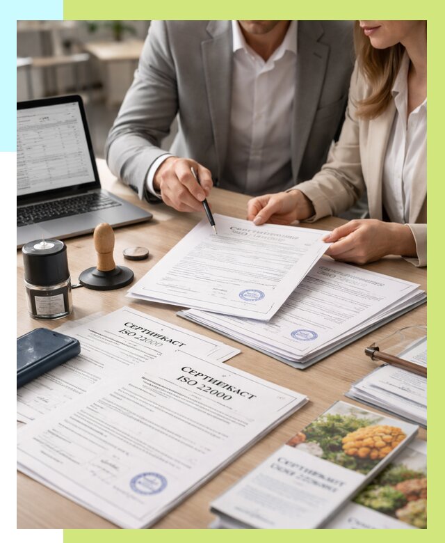 Сертификат ISO 22000 в Лабинске от 42896 р. под ключ | Алешин-Лбк